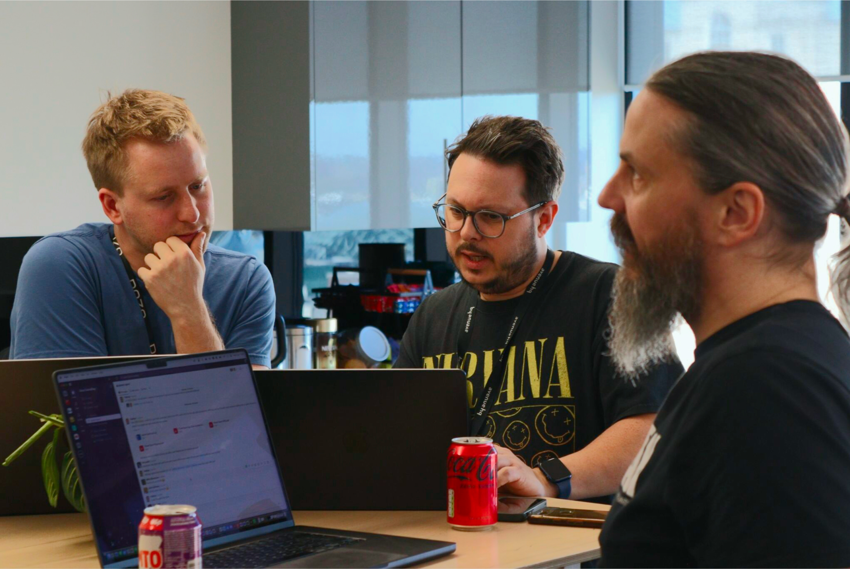 Image of CTO Tim Lewis, Project Manager Mike Dwyer and Nathan Betts of Doza Consulting