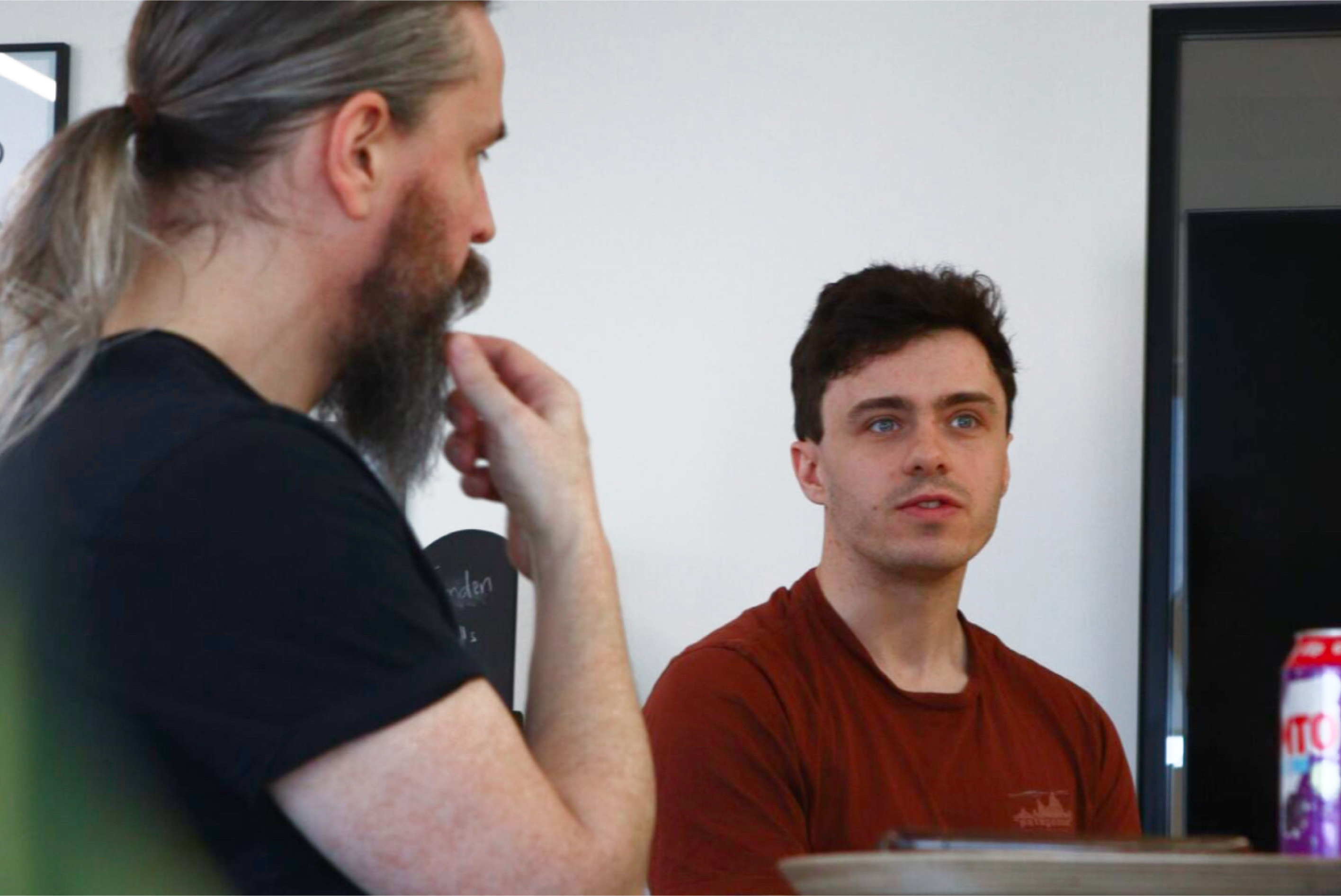 Image of CTO Tim Lewis and Michael Silverstone