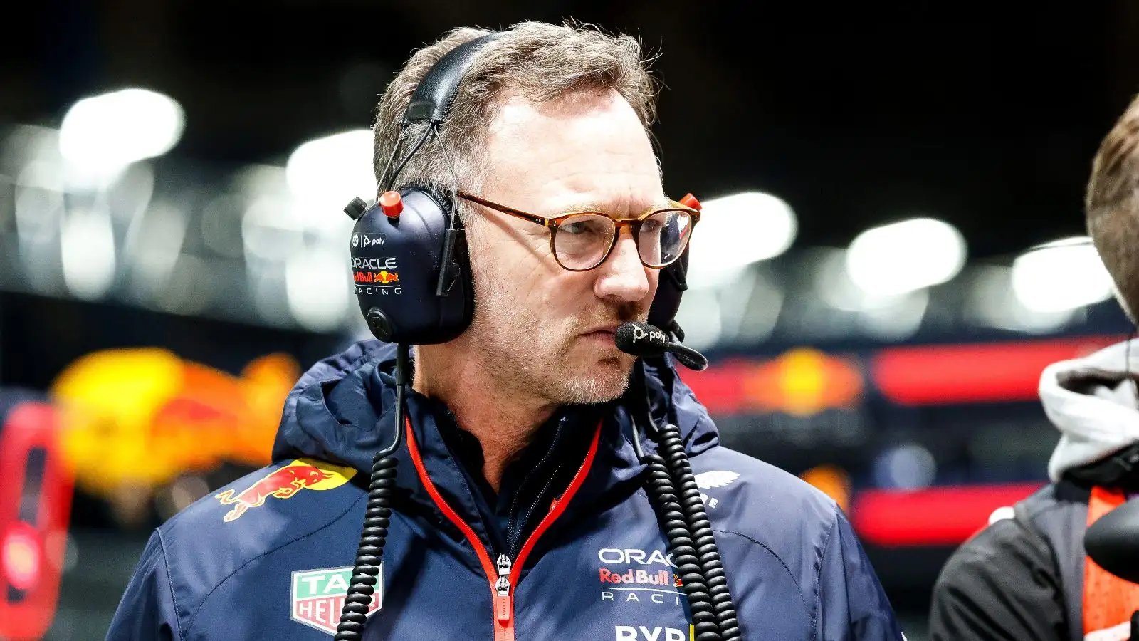 Red Bull Team Manager Christian Horner trackside