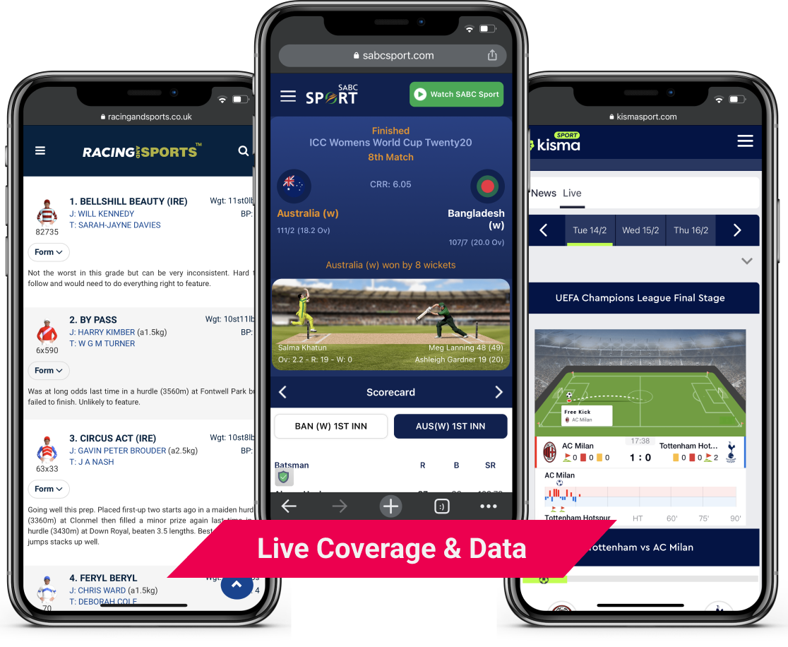 Live Coverage & Data