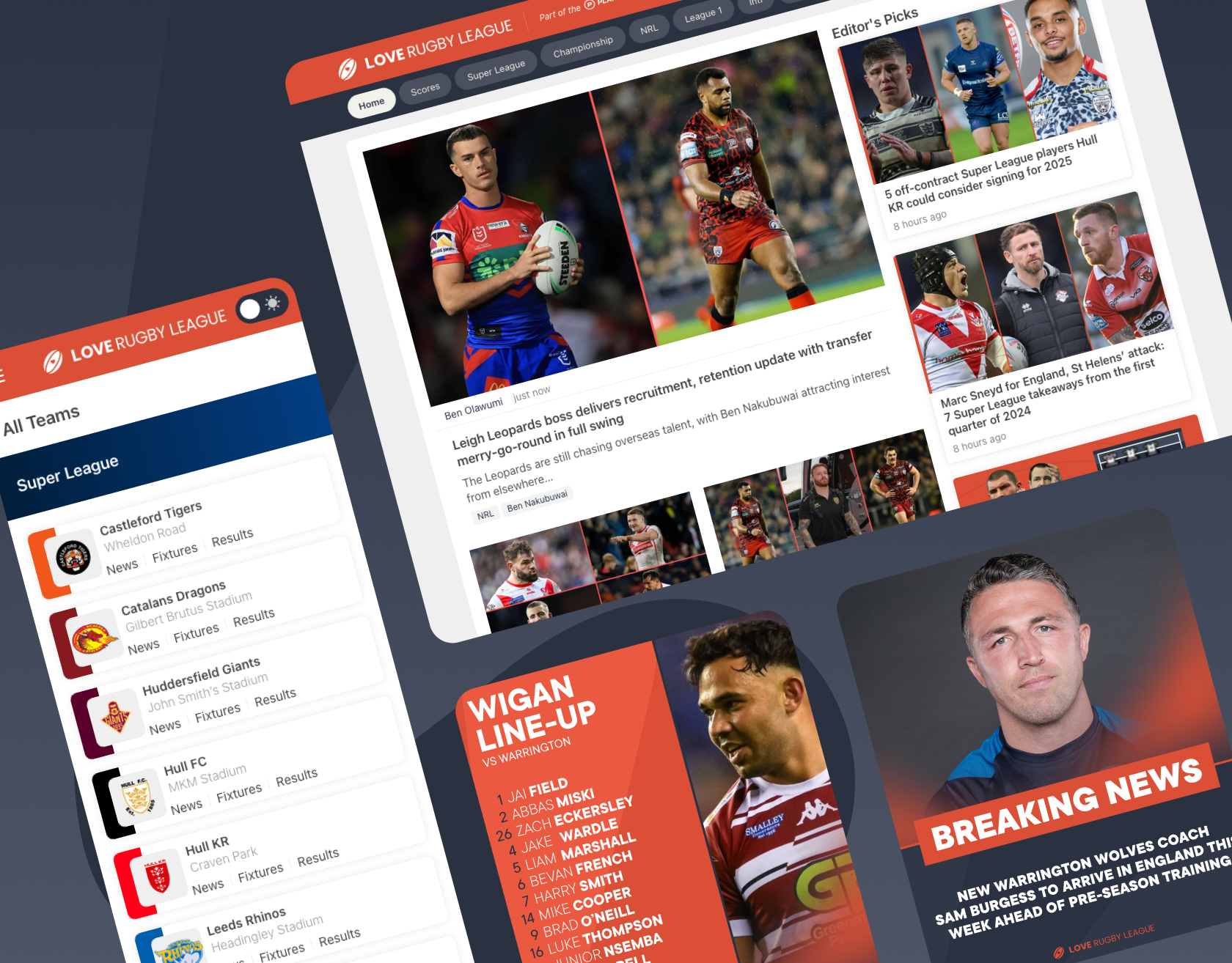 Love Rugby League Mockups