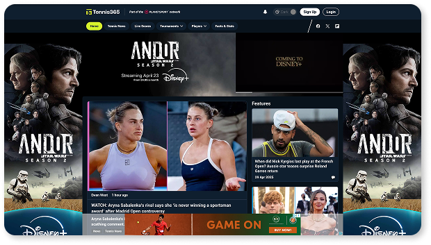 Tennis365 Mockup 2025