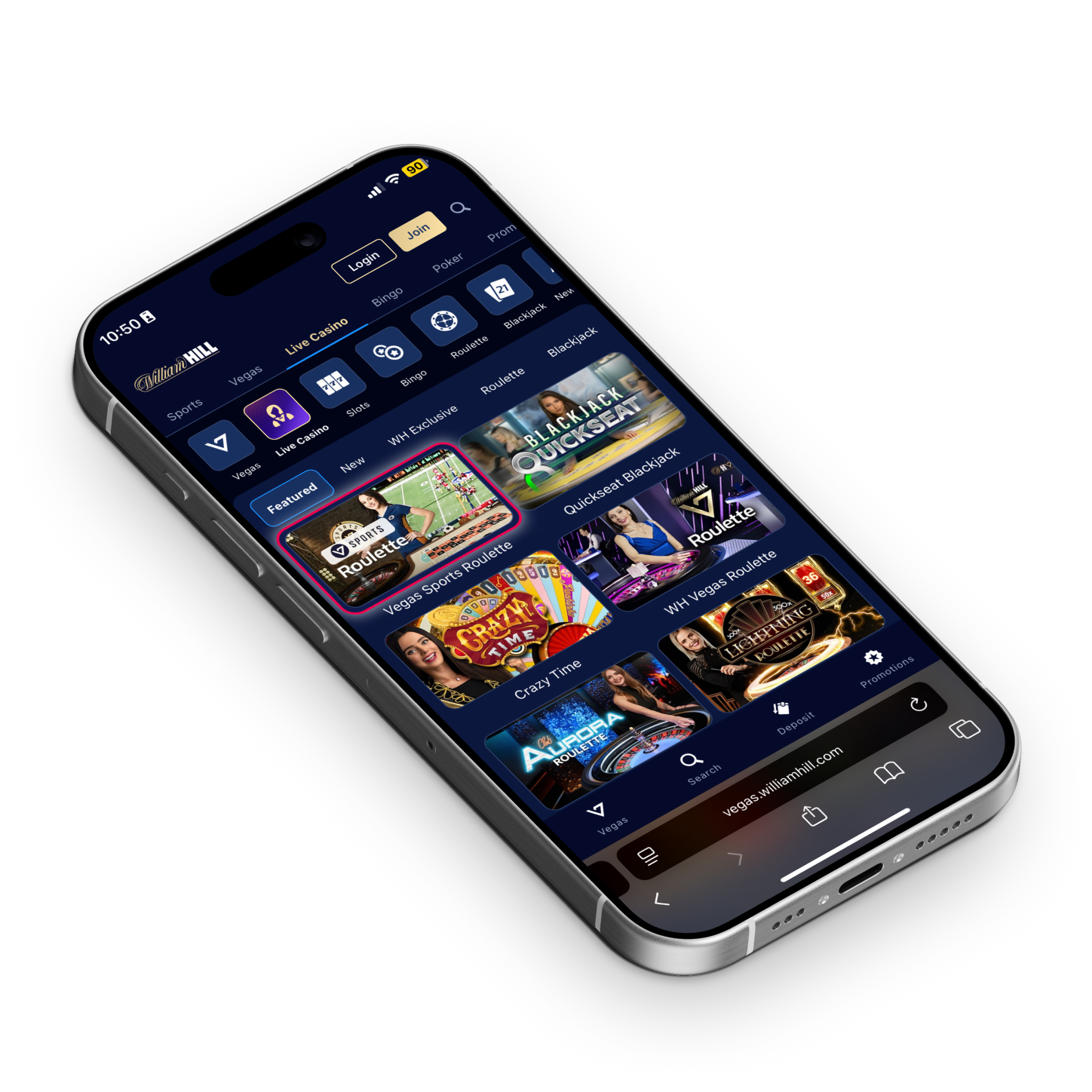 William Hill Home Page